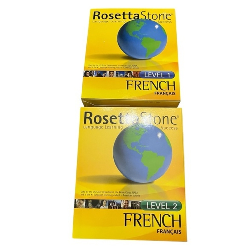 Rosetta Stone French Language Learning Software - Level 1 & 2